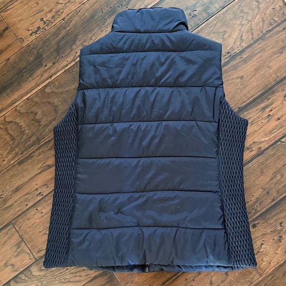 Liz Claiborne Navy Blue Zip Front Vest Jacket - Picture 2 of 4